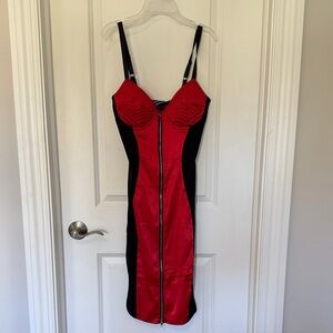 Killstar Red and Black Mini Dress